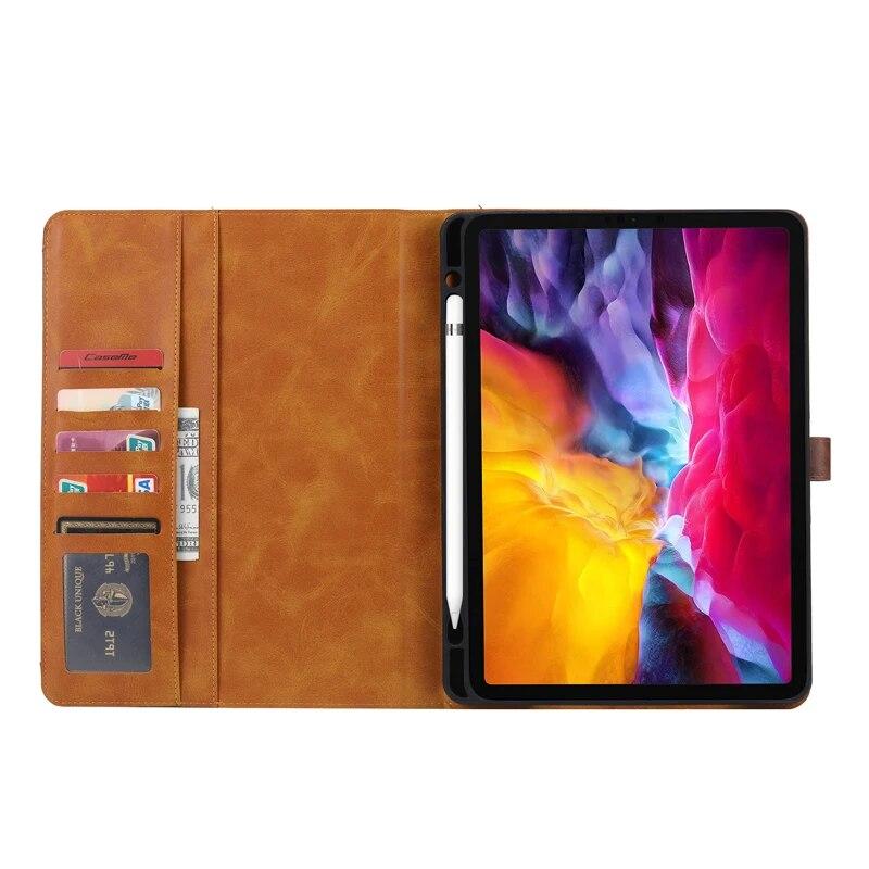 For iPad Air 5 4 Case 10.9 Luxury Business Flip Leather Book Case With Card Slot Stand Cover For iPad Pro 11 12.9 Mini 4