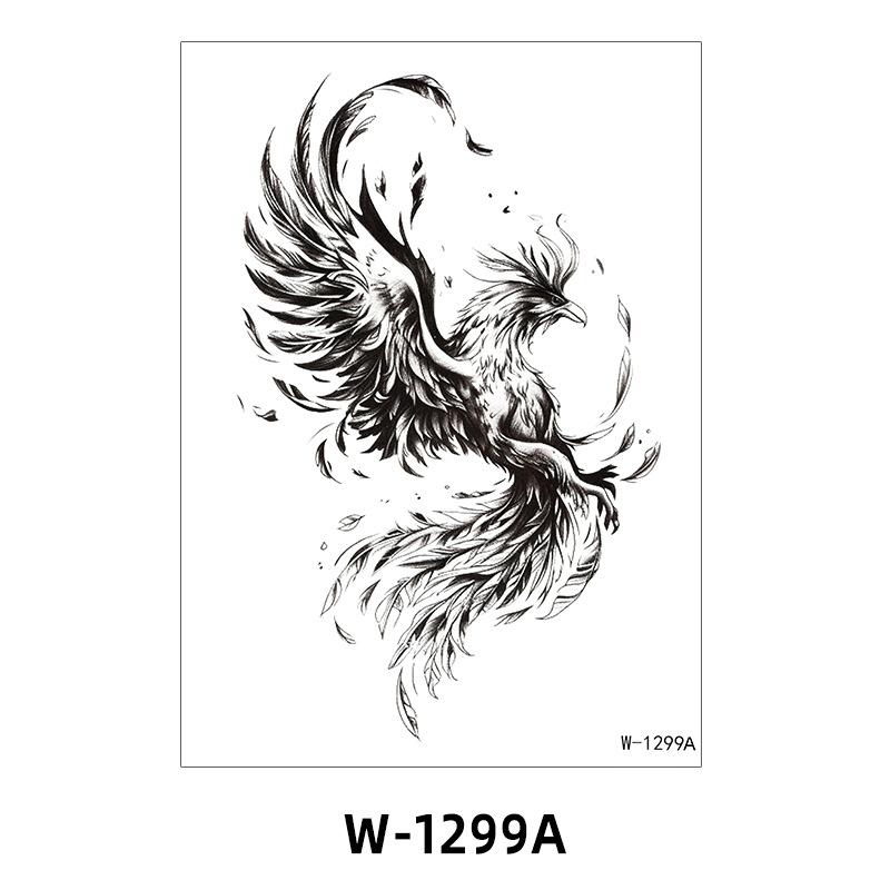 Tattoo Sticker Half Arm Waterproof Long-Lasting Disposable Tattoo Male And Female Flower Arm Tattoo Sticker