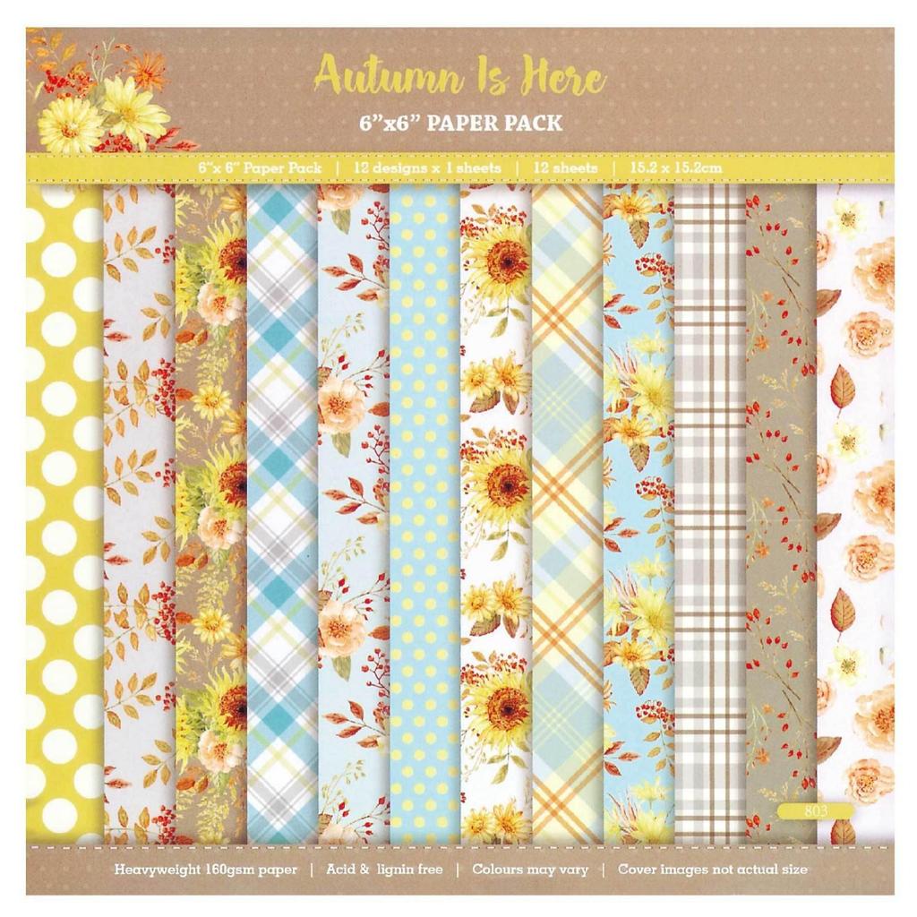 6-inch DIY Photo Album Background Paper - Single-sided, 12 Unique Designs (1 Sheet/Set)