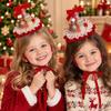Shiny Sequin Santa Hat Headband Pointed Christmas Hat Hairpin Christmas Hair Clip  Cute Toddler