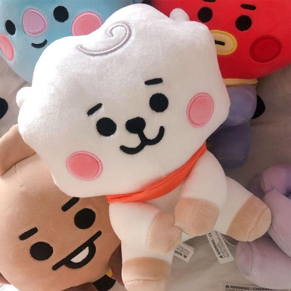 BT21 Plush Toys Kawaii Mini Keychain Anime Pendant Ornament for Kids Toy About 12cm Soft Stuffed Animals Doll Gift
