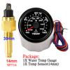 Customized10mm 14mm 17mm 21mm Temperature Sensor+52mm Water Temperature Gauge Universal for Boat Car Auto Motorcycle Thermometer