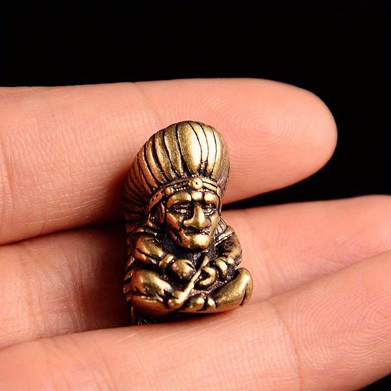 Indiański Starszy Wódz Mosiężna Koralik Noża DIY Bransoletki Breloczek Akcesoria Ręcznie Robiony Tkany Sznurek Wisiorek Retro Zawieszki