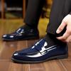 New Designer Men's Pointed Glossy Patent Leather Wedding Shoes Male Casual Penny Loafers Formal Dress Footwear Zapatos Hombre