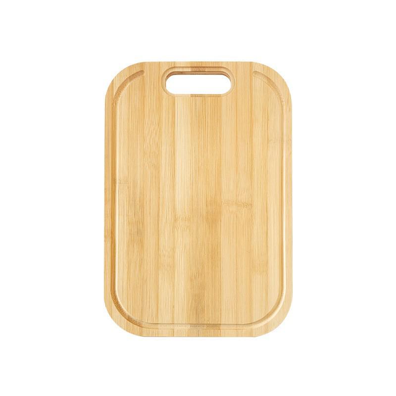 

Bamboo Cutting Board - Multifunctional, Household Use with Inner Handles and Water Guide Groove for Fruits and More 32x21x1.5cm