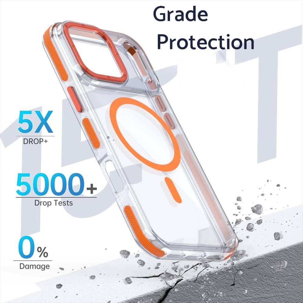Super Quality Magsafe Wireless Charge Clear Phone Case For iPhone 17 Air 17 Pro Max 16 15 14 13 12 11 Shockproof Magnetic Cover