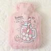 250ML Cute Hot Water Bottle Bag Girls Plush Shoulder Hand Warmer Heat Pack Cute Warm Water Bag Hand Warmer Hot Water Bottle Bag