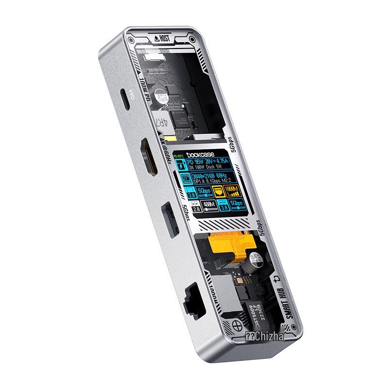DOCKCASE Smart Visual USB-C 6-in-1 Docking Station