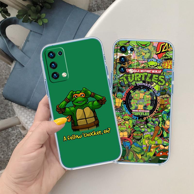 QE27 TMNT Transparent Phone Case for Motorola Moto G7 G8 G9 G84 G85 G73 G24 G15 Z2 Play Power Plus