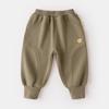 Dudu Home Winter Fleece-Lined Baby & Kids' Pants: Thick, Warm, Unisex Sports Pants for Boys and Girls