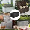 1PC Outdoor Storage Bench Deck Boxes Covers 210D Oxford Fabric Deck Box Cover 123*62*55cm/130*60*71cm/158*76*71cm Black Covers