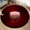 Arsenal F Round Area Rug,Carpet Rug for Living Room Bedroom Sofa Playroom Decor,Non-slip Floor Mat