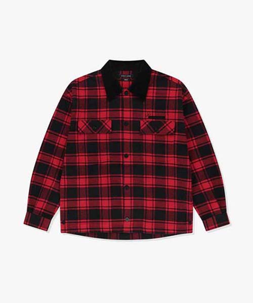 Garnet Homme Gcw31503 Красная Клетчатая Верхняя Рубашка Оверсайз 95