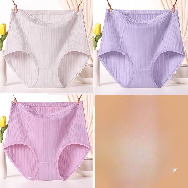 

Большие размеры женские красные трусики для мам среднего возраста из хлопка с высокой талией XL