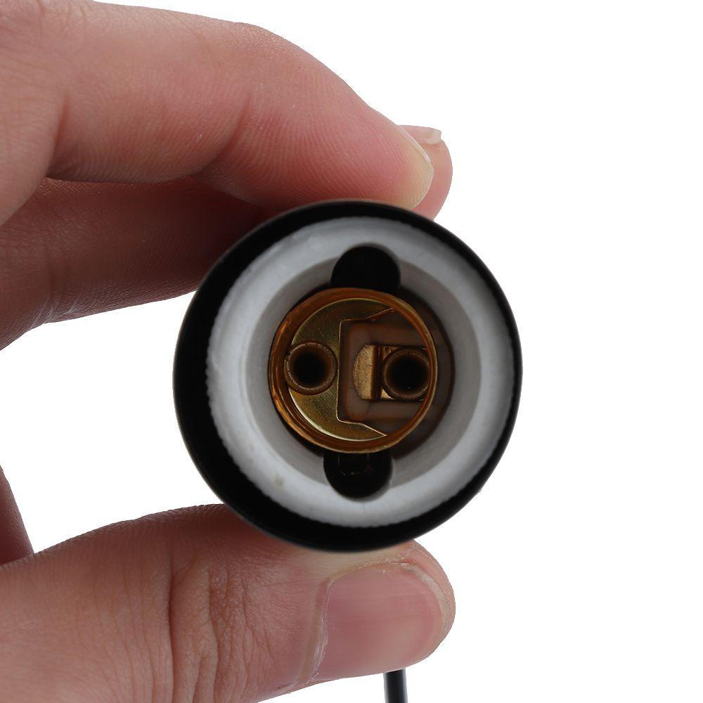 Practical Professional Ceramic Screw Lamp Holder E27 E14 Light Base Metal Surface Led lamp Parts