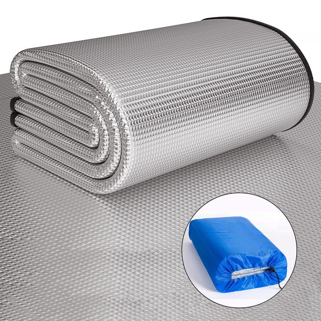 DADAGUAI Aluminum Silver Extra Thick Picnic Aluminum Picnic Camping Disaster Suitable for All Sleeping in the Storage Bag Included x Blanket, Mat,