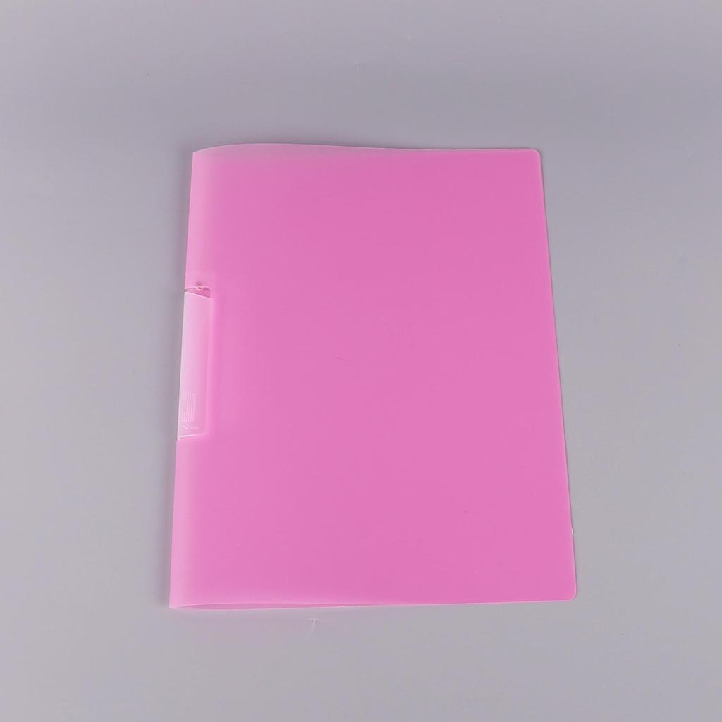 A4 Transparent Side-Opening Rotary Folder with Pull-Rod Clip
