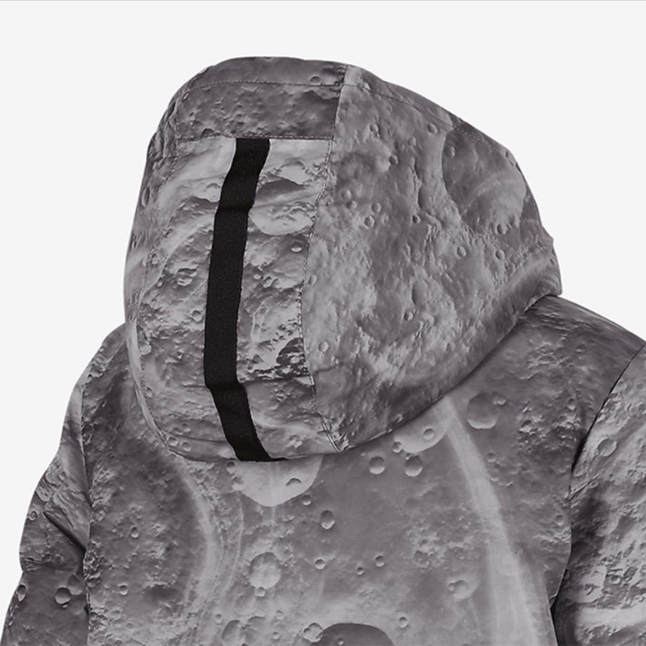 Jordan Kids Multicolor Hooded Mid-Length Down Jacket With Multiple Pockets Kids Outerwear Moonstone FV5813-226