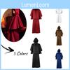Medieval Renaissance 5-color Hooded Cloak For Halloween Cosplay