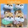 Portachiavi Peluche Shiba Inu Affascinante Decorazione da Appendere Cane Carino Ciondolo Zaino 12cm