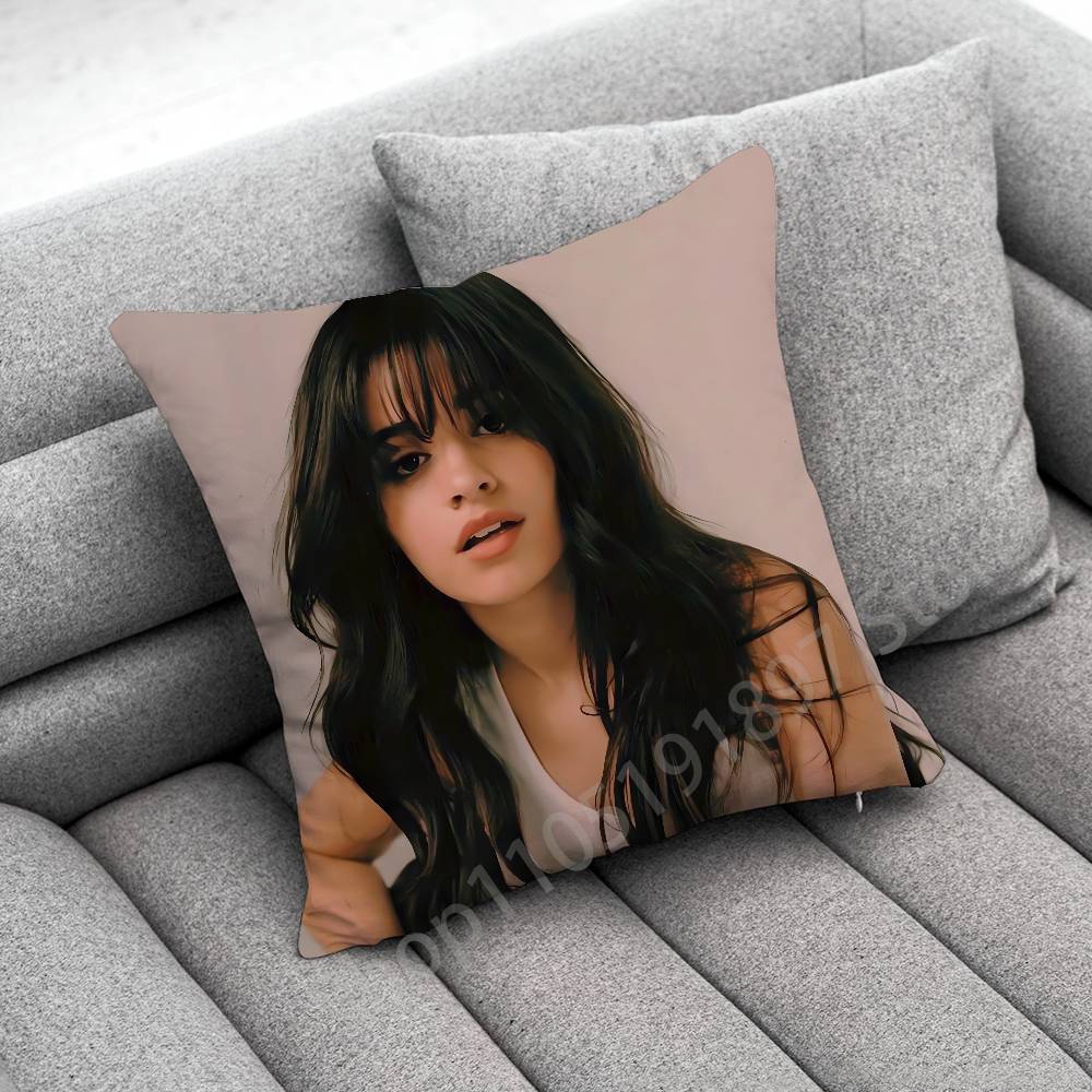 C-Camila C-Cabello Romance C XOXO Familia Throw Pillow Case For 45*45cm 40cm 55cm 50cm 30cm Square Car Pillowcase Shell
