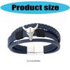 Retro Bracelet PU Leather Wristband Handwoven Magnetic Buckle Bangle Unisex Accessory for Casual or Formal
