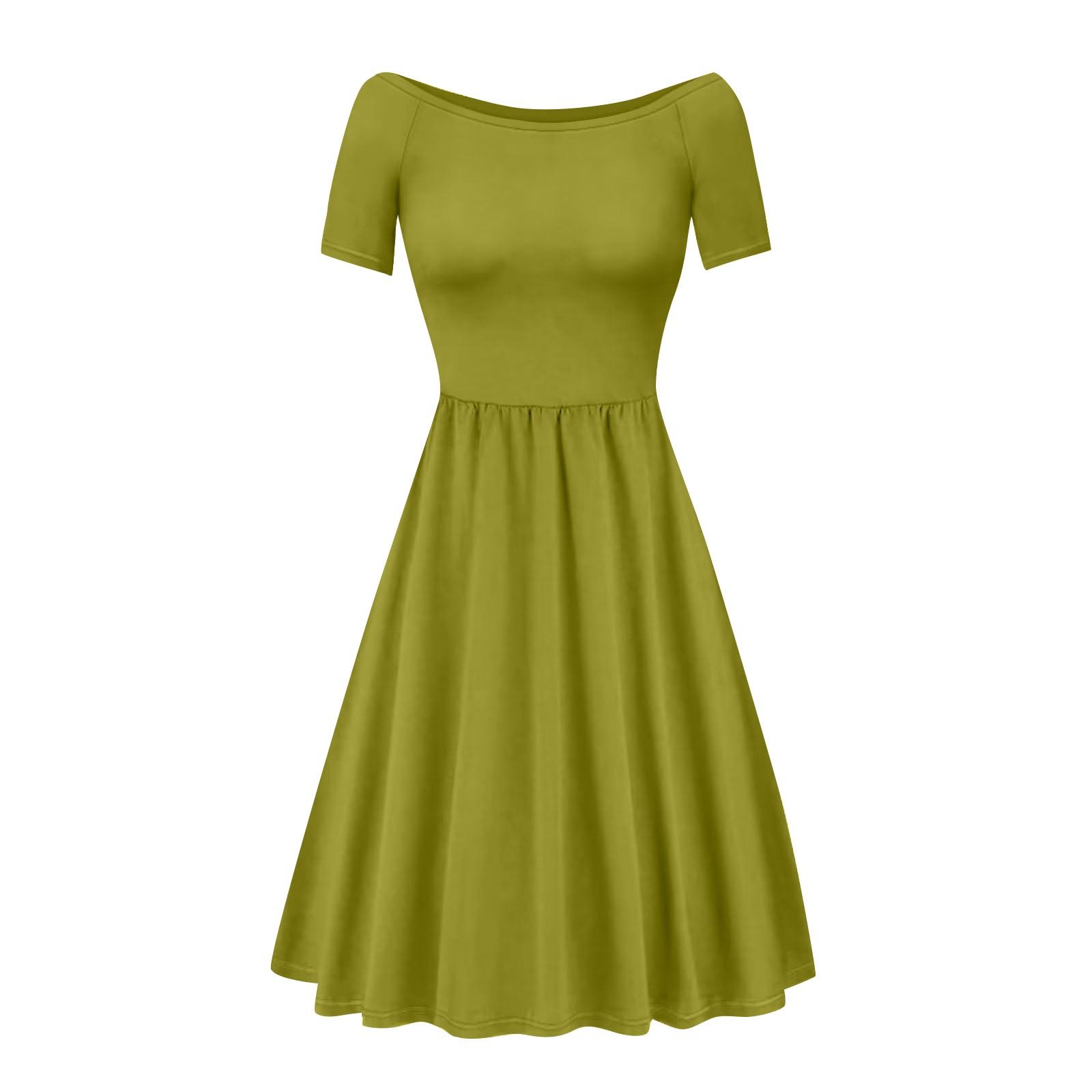 Женское платье с коротким рукавом реглан с круглым вырезом и большим вырезом с открытыми — фото 5