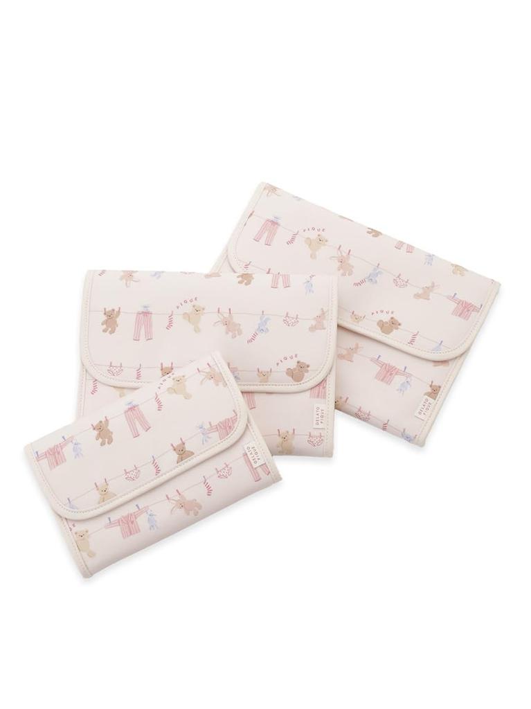 Washing Animal Print Maternal and Child Health Handbook Case, Large, PPGB261712, PNK, Large