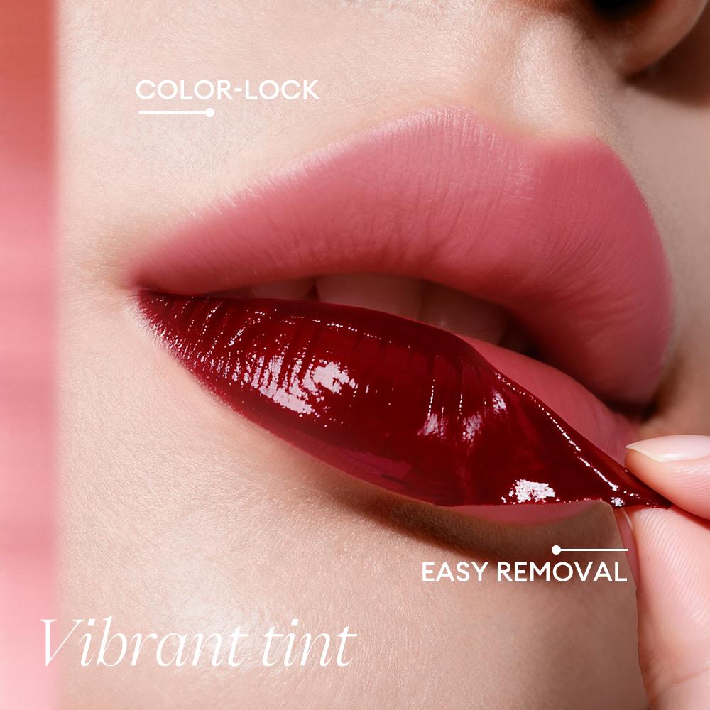 O.TWO.O Lip Stain Lip Tattoo Peel-off Highly Pigmented 48h Color-lock Waterproof Nourish Care Peel-off Lip Tint Lipstick Makeup