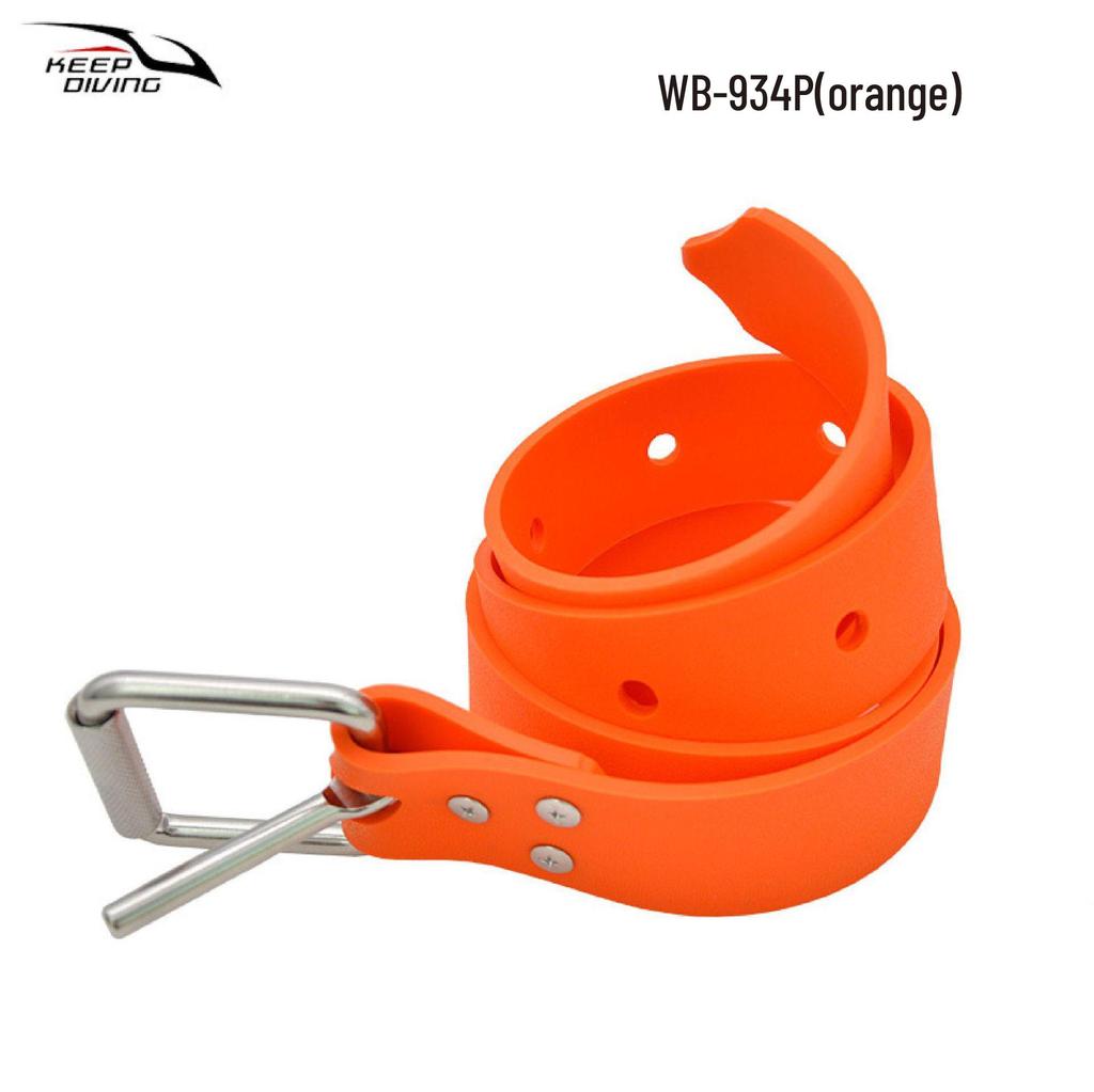 Adjustable Silicone Quick-Release Scuba Dive Belt with Lead Blocks