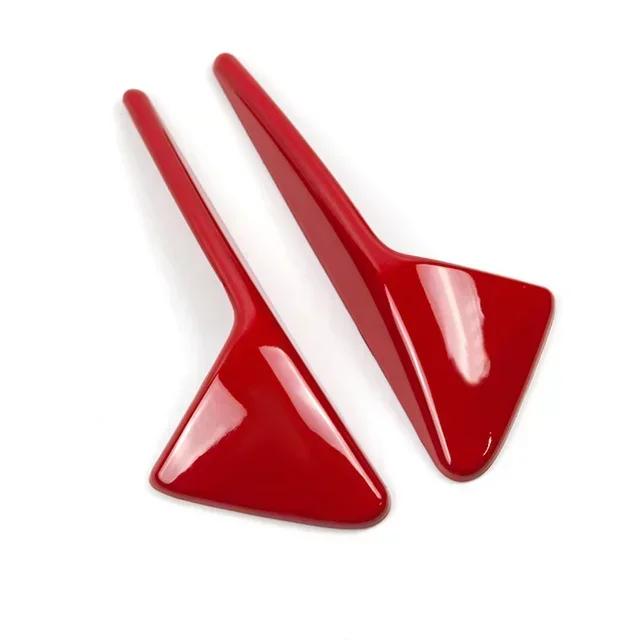 For Tesla New Model 3 Highland 2025 Side Camera Cover Lens Protector Black White Red Shiny Matte Carbon Fiber Pattern