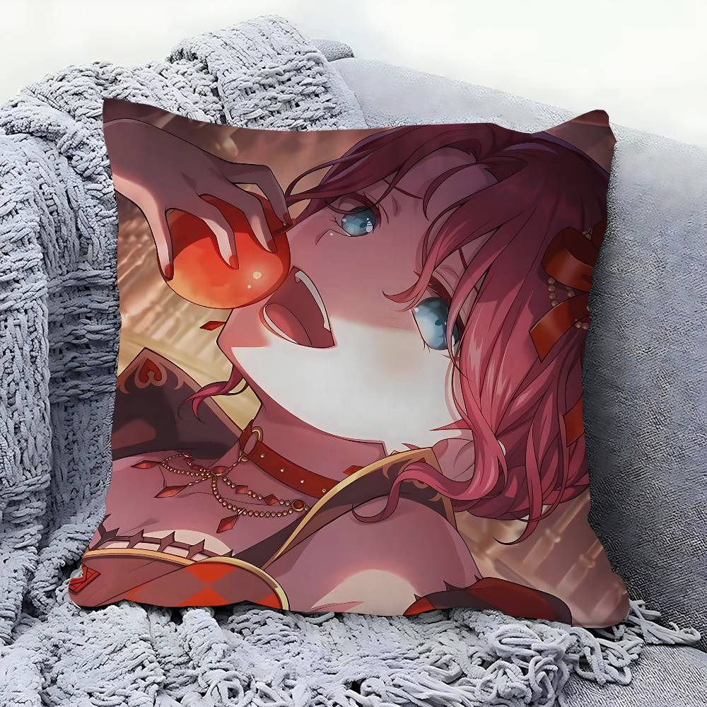 Anime T-Tomoe Udagawa Pillow Cover For Bedroom Room And Living Room Sofa Decorative Cushion Cover