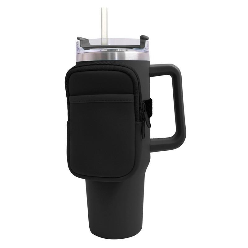 Stock for Bestseller 40oz Iced Drink Tumbler Sleeve Leather Cup Cover 30oz Insulated Water Bottle Hot-selling Cup Bag Modern