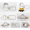 Camping Gas Saver Plus Gas Converter Shifter Refill Flat Tank Conversion Adapter Camping Gas Adapter Valve,Gold