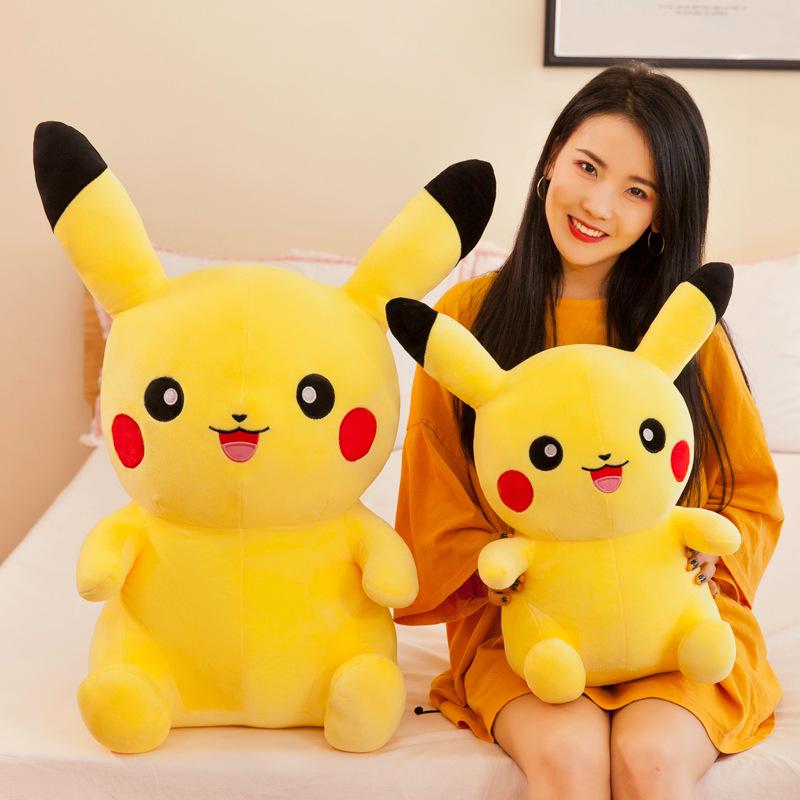 Cute Pikachu Plush Toy Digital Baby Doll Large Bikachu Doll Rag Doll Throw Pillow Gift Female