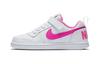 Court Borough Abrasion Resistant Low Top Kids' Skateboarding Shoes White Pink Children Aged 3 7 Years Old 870028-100