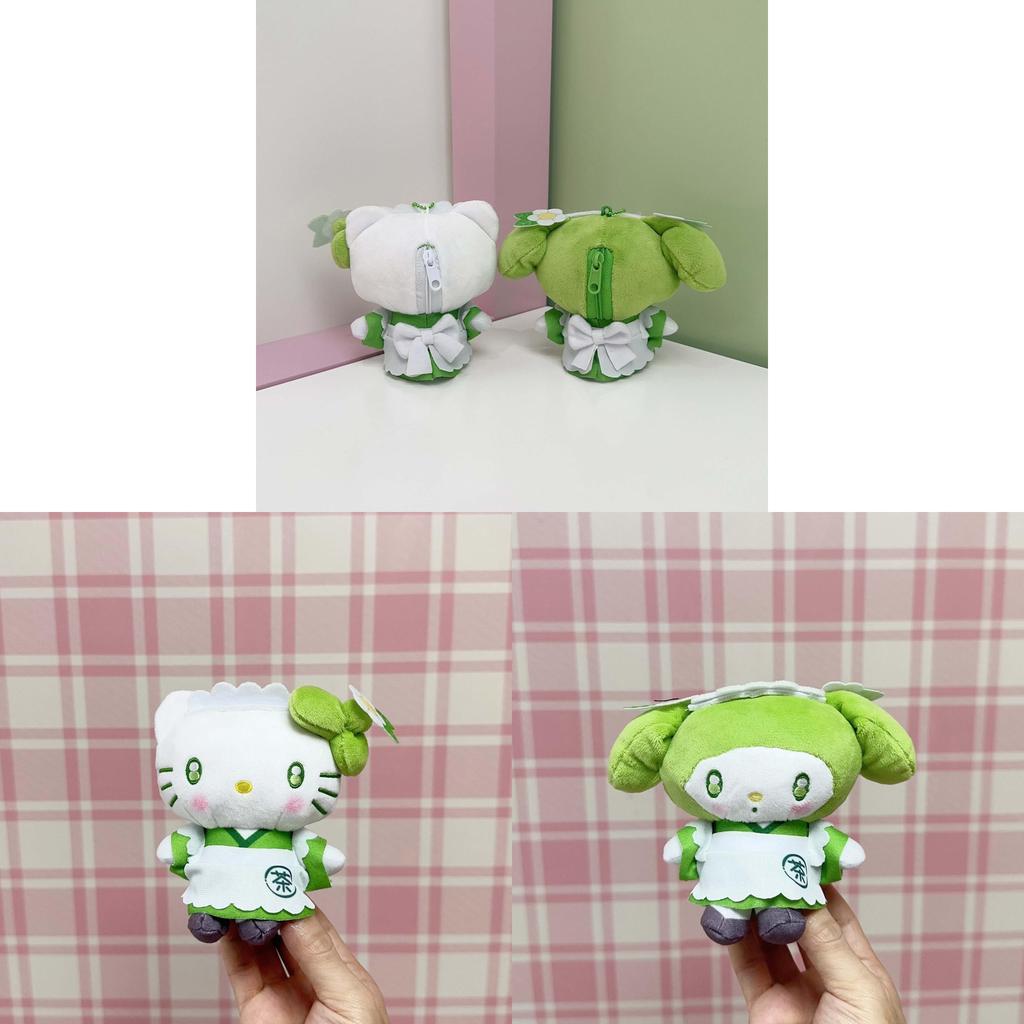 Plush Cat Maid Series Keychain With Soft Short Pile For Cute Animal Decor