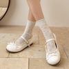 Fashion Spring New Butterfly-knot Women Flats Round Toe Shallow Ladies Casual Ballet Shoes Soft Leather Eelgant Dress Shoes