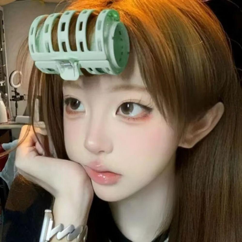Plastic Hair Roller for Bangs Self-adhesive Fluffy Hair Eight-character Bangs Curling Air Bangs Curling Tube Hairdressing Tools