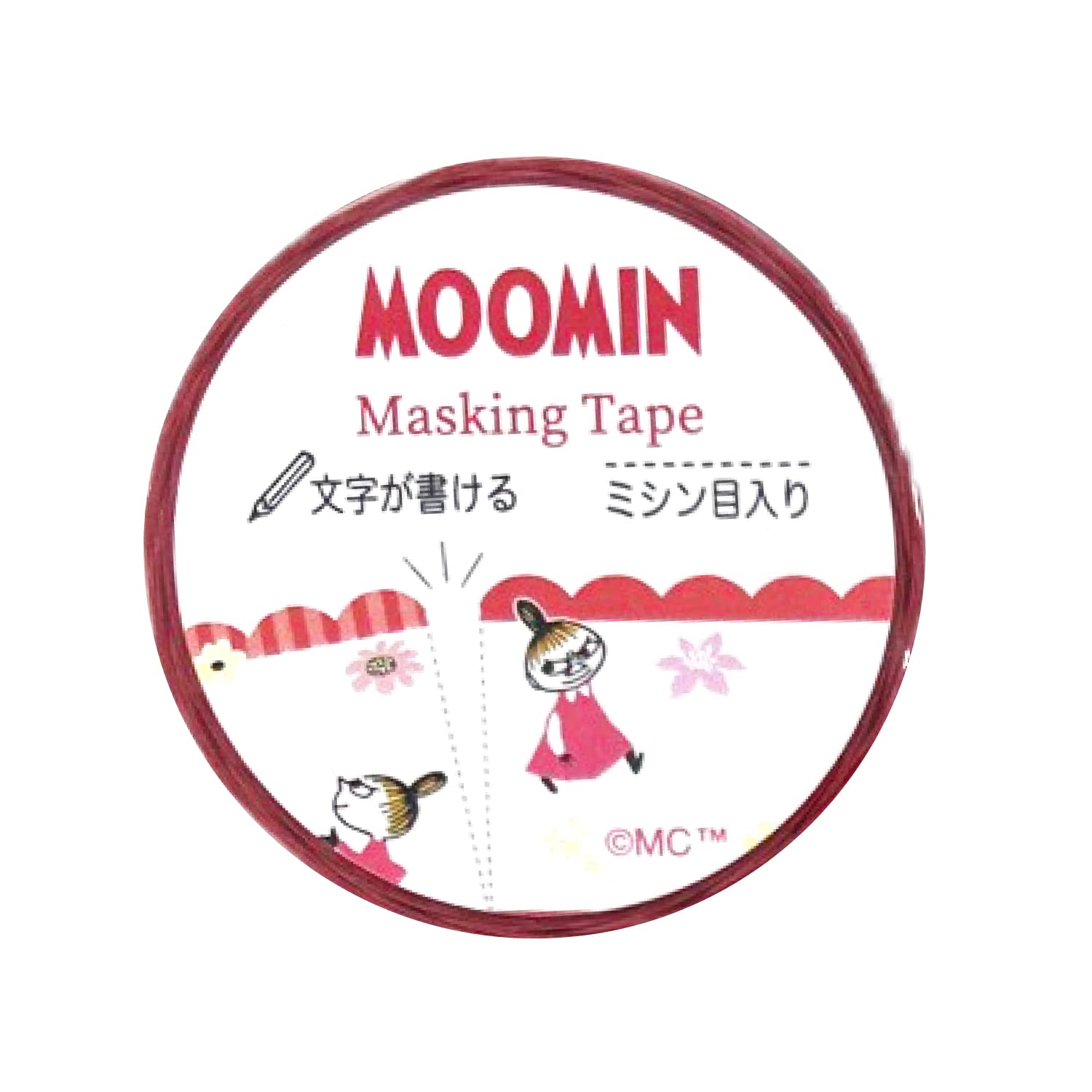 

Gakken Staful Маскировочная лента Муми-тролли, ширина 30 мм x 5 м, перфорированная, красная, M05404