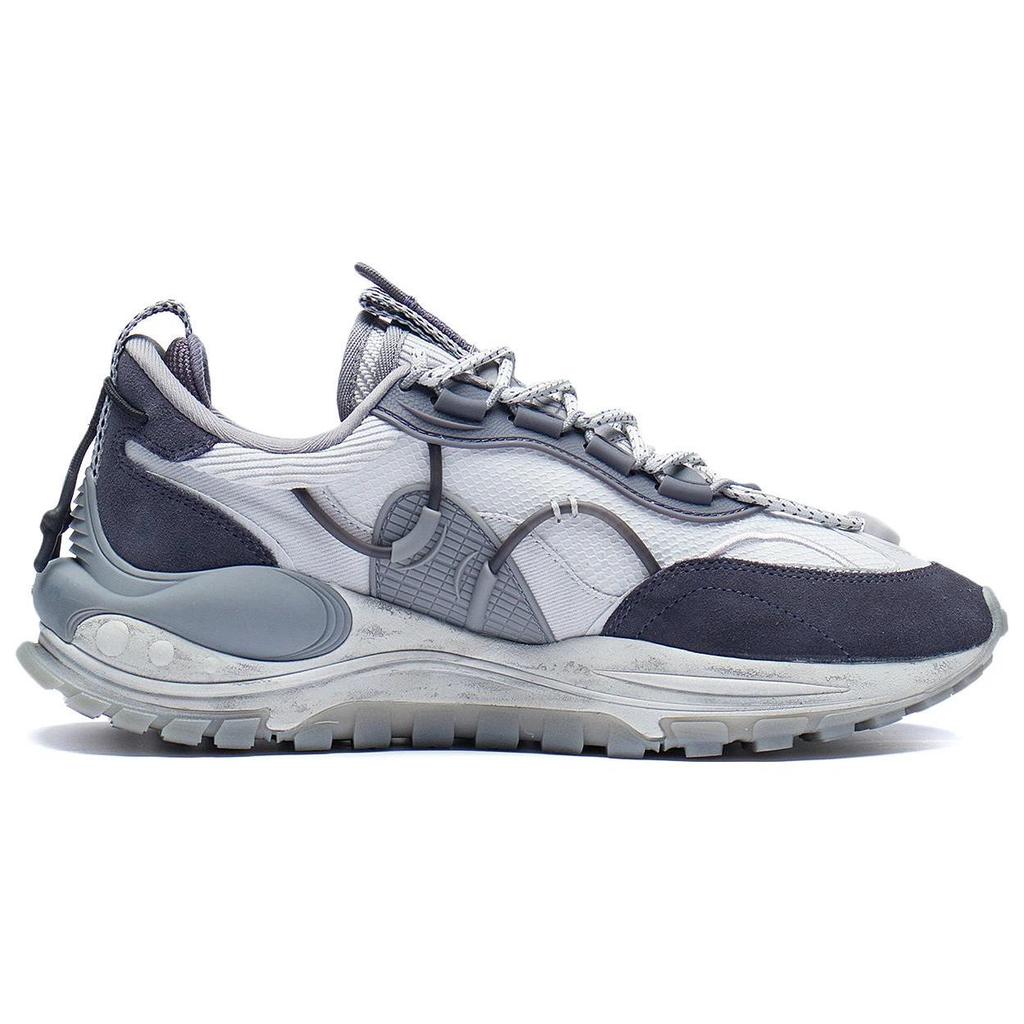 Li Ning CF Star Track Trend Shock Absorption Low Top Sports Casual Shoes Men sneakers Micro-Crystal-Gray AGLS159-2