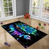 Bunter Gamer-Teppich für Jungenzimmer, Videospiel-Controller-Teppich, Dekorativer Gaming-Teppich für Schlafzimmer, Wohnzimmer und Spielzimmer