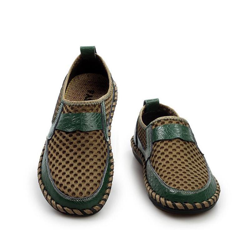 Mocasini de vară 2024, pantofi de vară respirabili din plasă, pantofi de vară plați, pantofi casual pentru bărbați, încălțăminte de marcă masculină, mărime mare 45 ZHK063