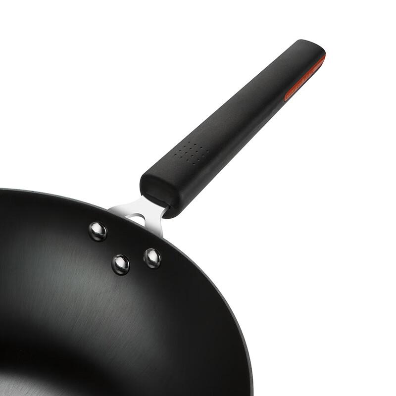 COOKER KING 32cm Hand-Cast Cast Iron Wok