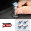 T27Car Door Lock Pin Knob Pull Security Insurance Accessories For Volkswagen VW Scirocco Passat Polo B5 B6 B7 CC Tiguan Sharan
