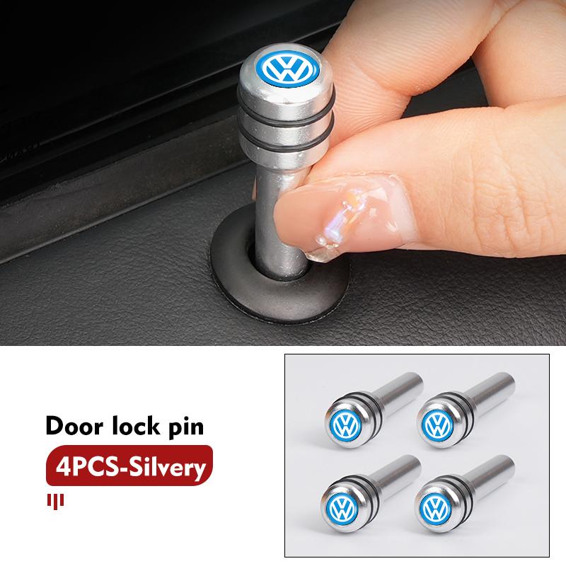 T27Car Door Lock Pin Knob Pull Security Insurance Accessories For Volkswagen VW Scirocco Passat Polo B5 B6 B7 CC Tiguan Sharan