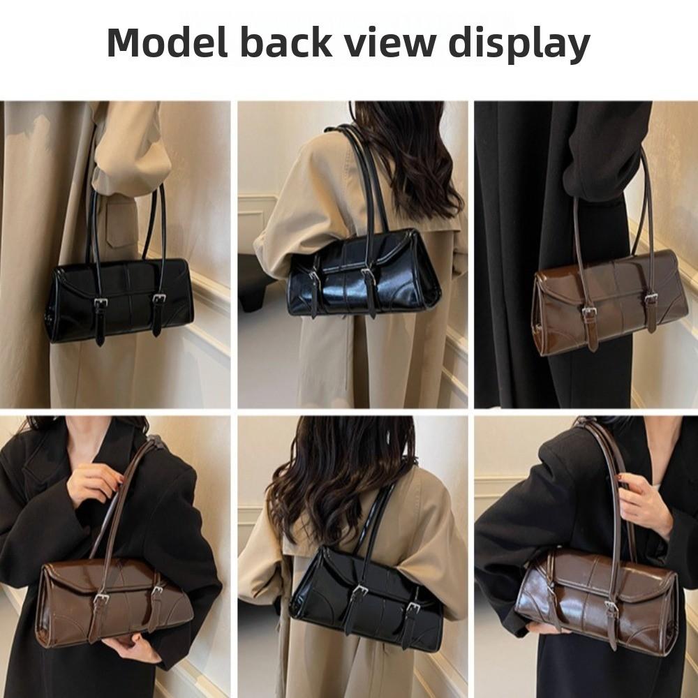 Messenger Bag PU Underarm Bag Square Retro Handbag Versatile Retro PU Shoulder Bag  Lady Gift