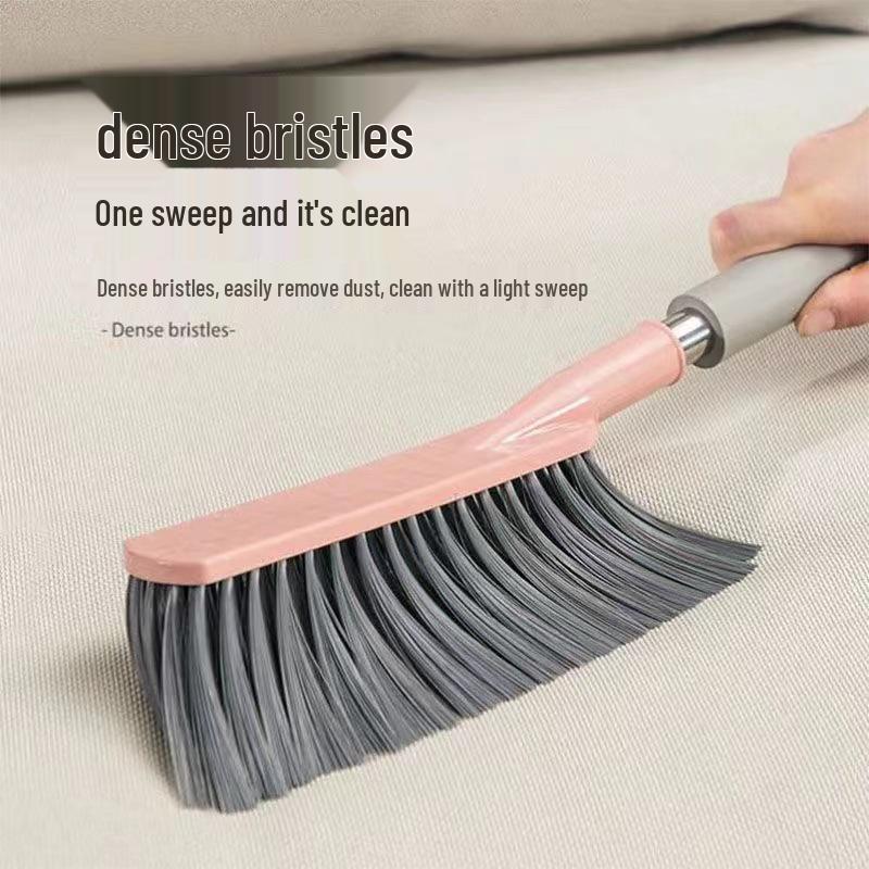 Soft Bristle Bed and Sofa Dust Brush - Long Handle Cleaner for Carpets