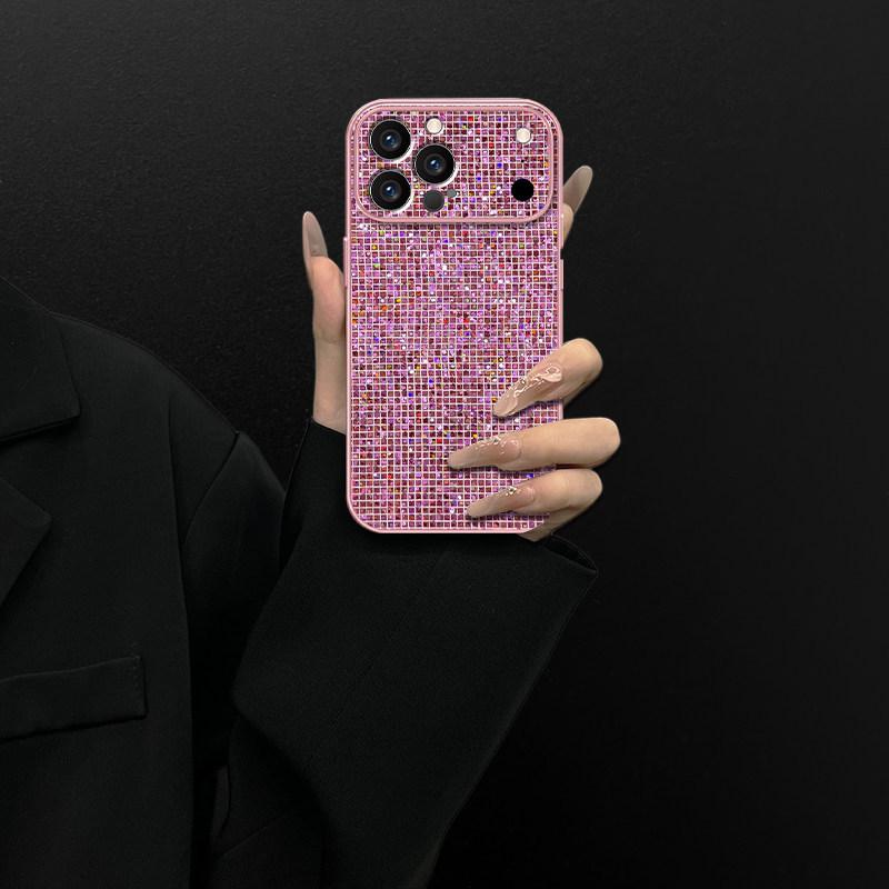 Silver Flash Is Suitable for Huawei P80 Mobile Phone Case P70 Protective Case P60Pro Metallic Paint P50 Light Luxury P40 New