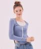 Deliscent Victorian Shirred T-Shirt [Blue]